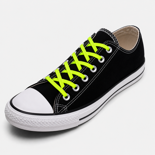 No Tie Elastic Shoelaces - Fluoro
