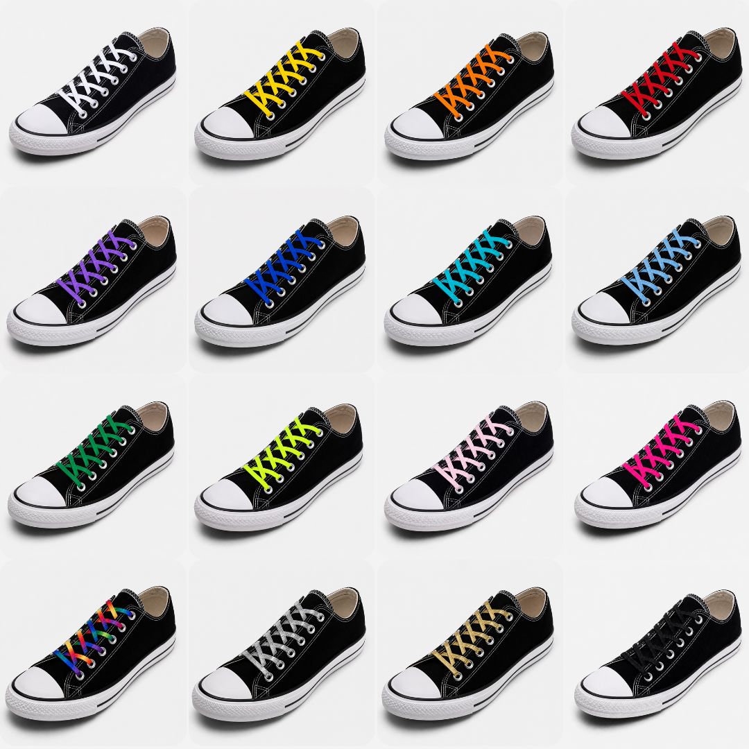 No Tie Elastic Shoelaces - Ponytails and Fairytales
