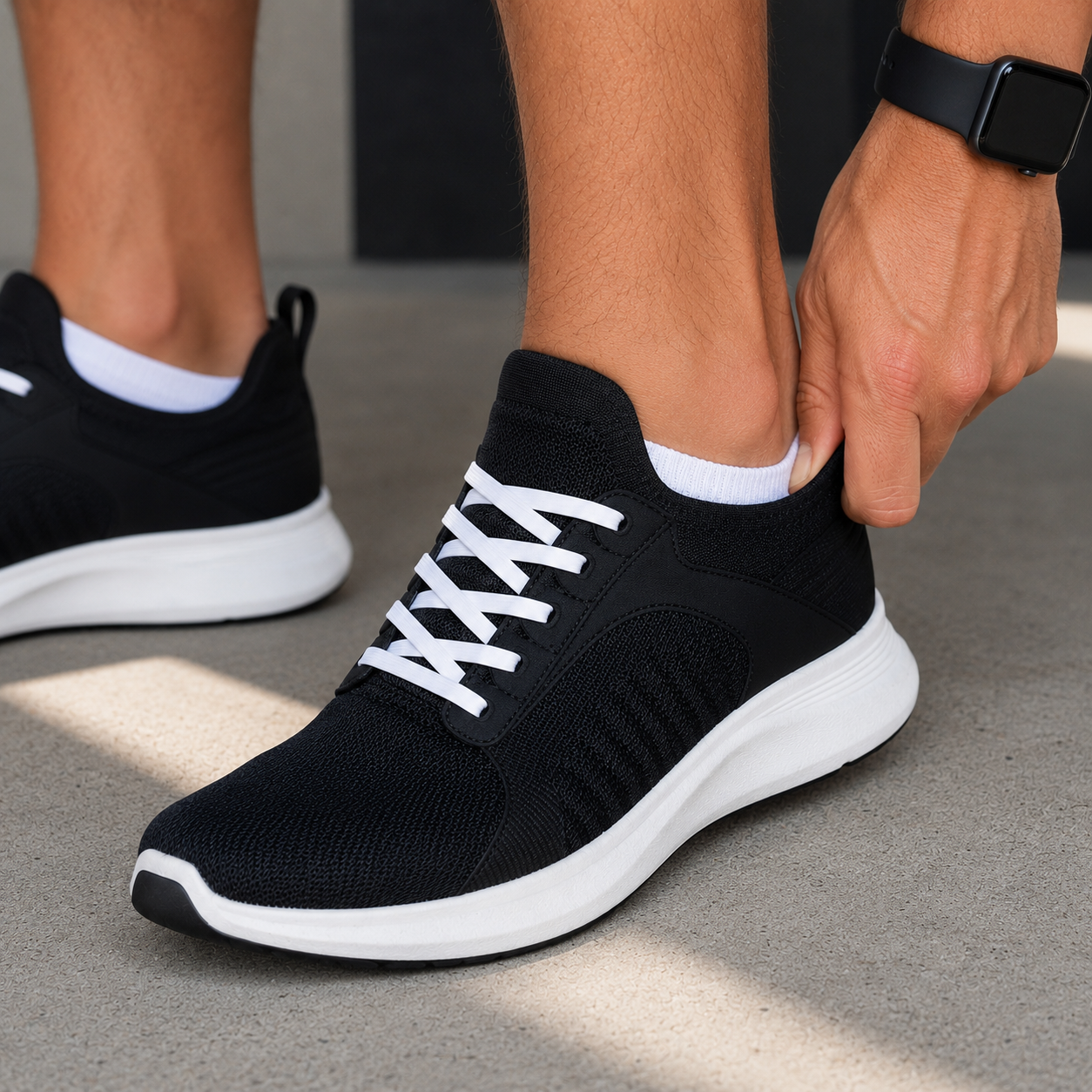 No Tie Elastic Shoelaces - White
