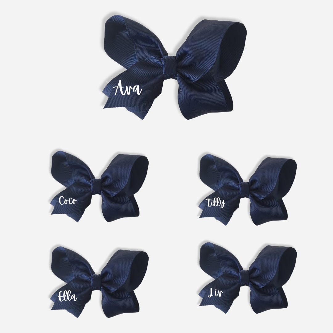 Personalised Big Bow - Ponytails and Fairytales