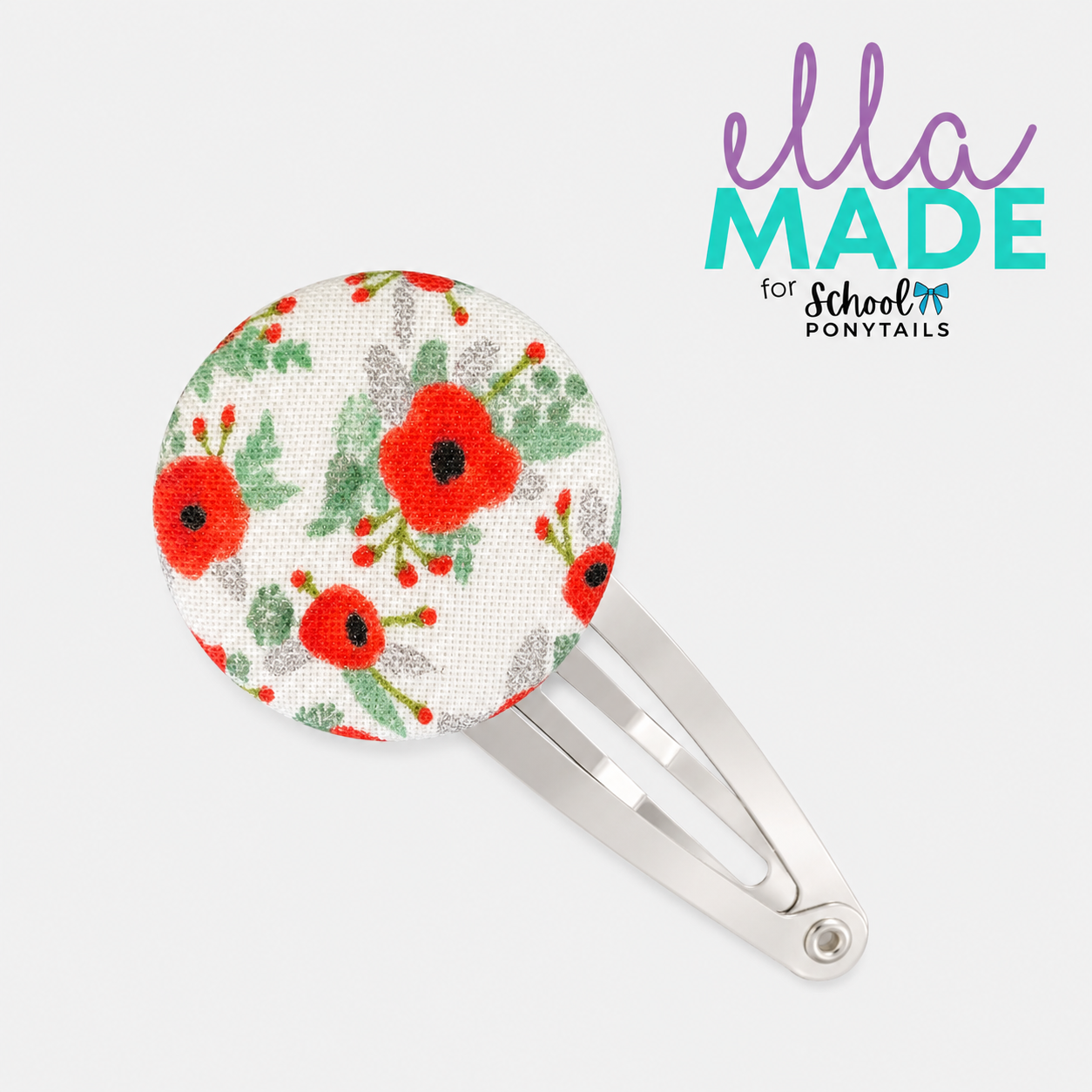 Limited Edition: Remembrance Poppies Covered Buttons - Ponytails and Fairytales
