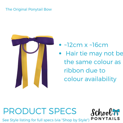 Mareeba Netball Association - Blue Team Ponytail Bow