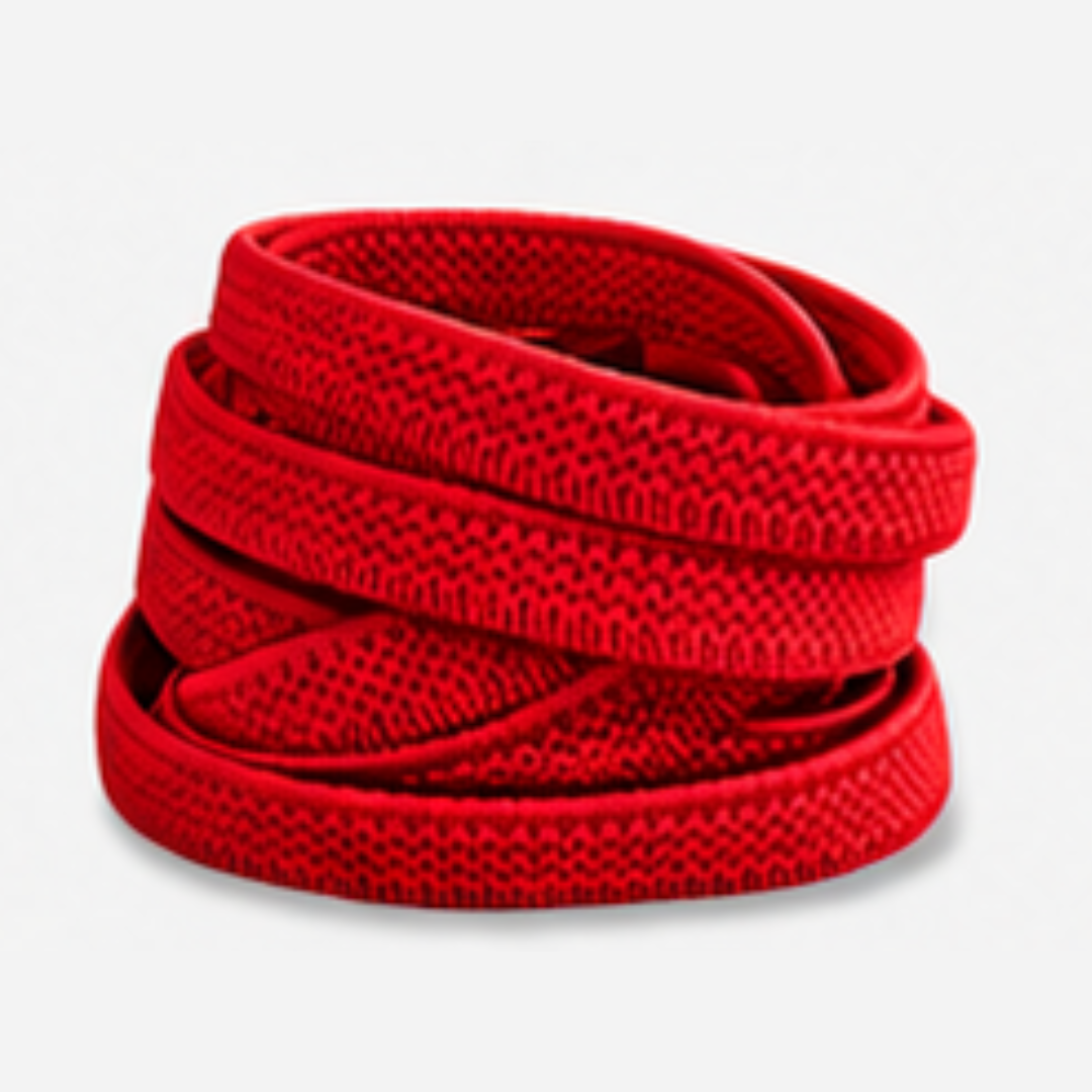 No Tie Elastic Shoelaces - Red