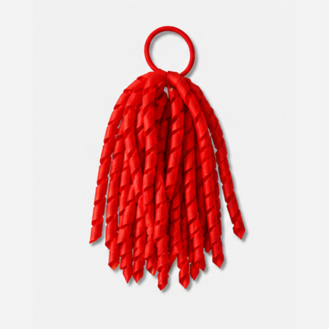 Curly Long Korker Ribbon Hair Tie - Single Colour - Ponytails and Fairytales
