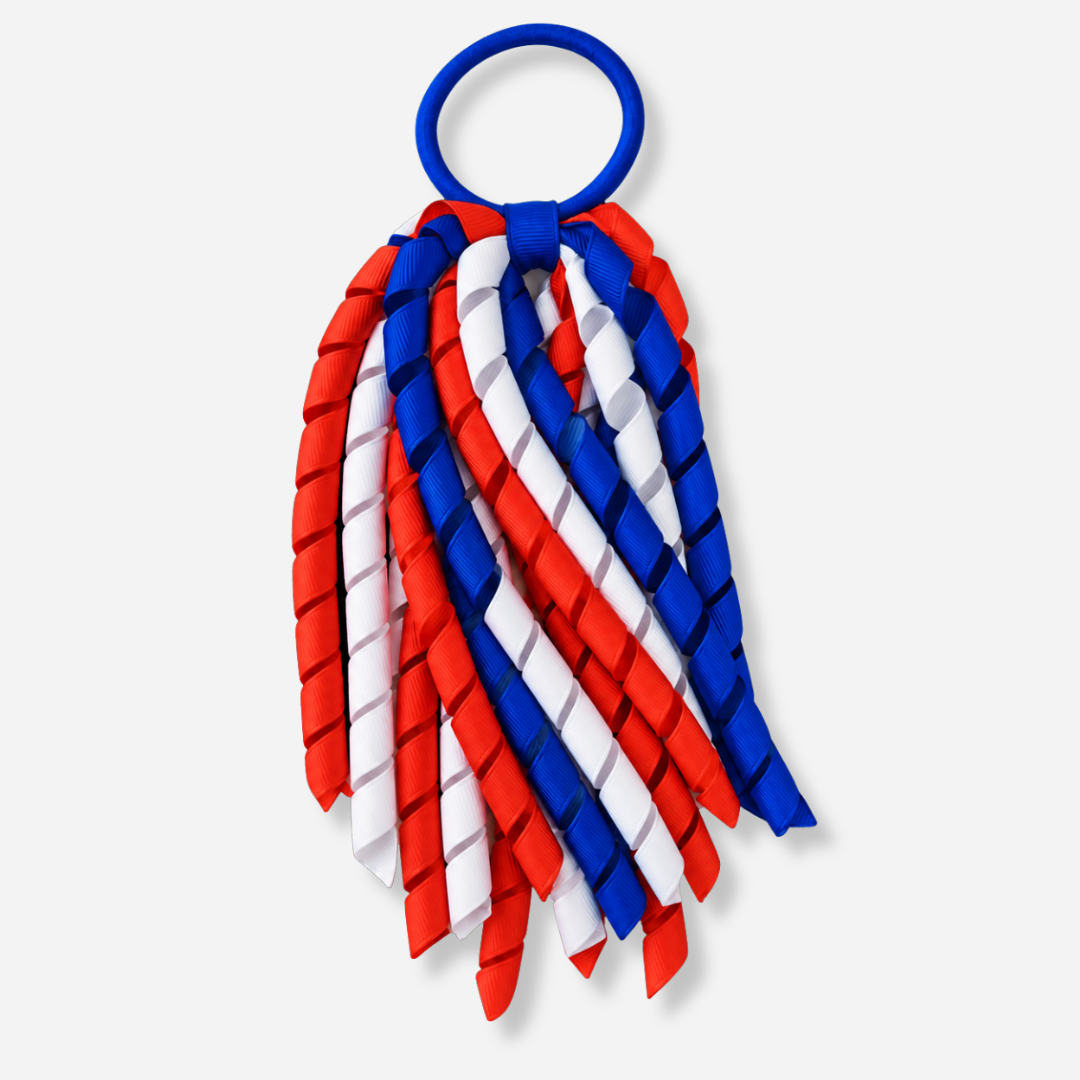 Royal Blue & Red & White Hair Accessories