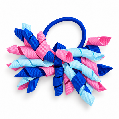Ice Blue & Royal Blue & Candy Pink Hair Accessories