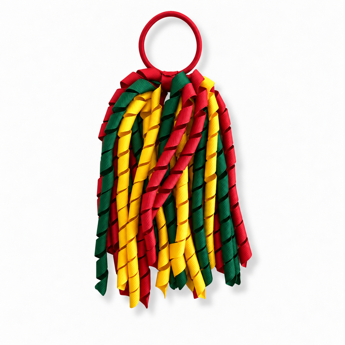 Red & Bottle Green & Yellow Hair Accessories