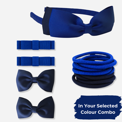 Sky Blue & Royal Blue Hair Accessories