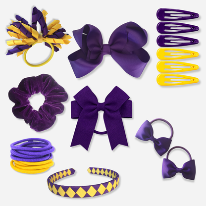 Brown & Gold Hair Accessories - Ponytails and Fairytales