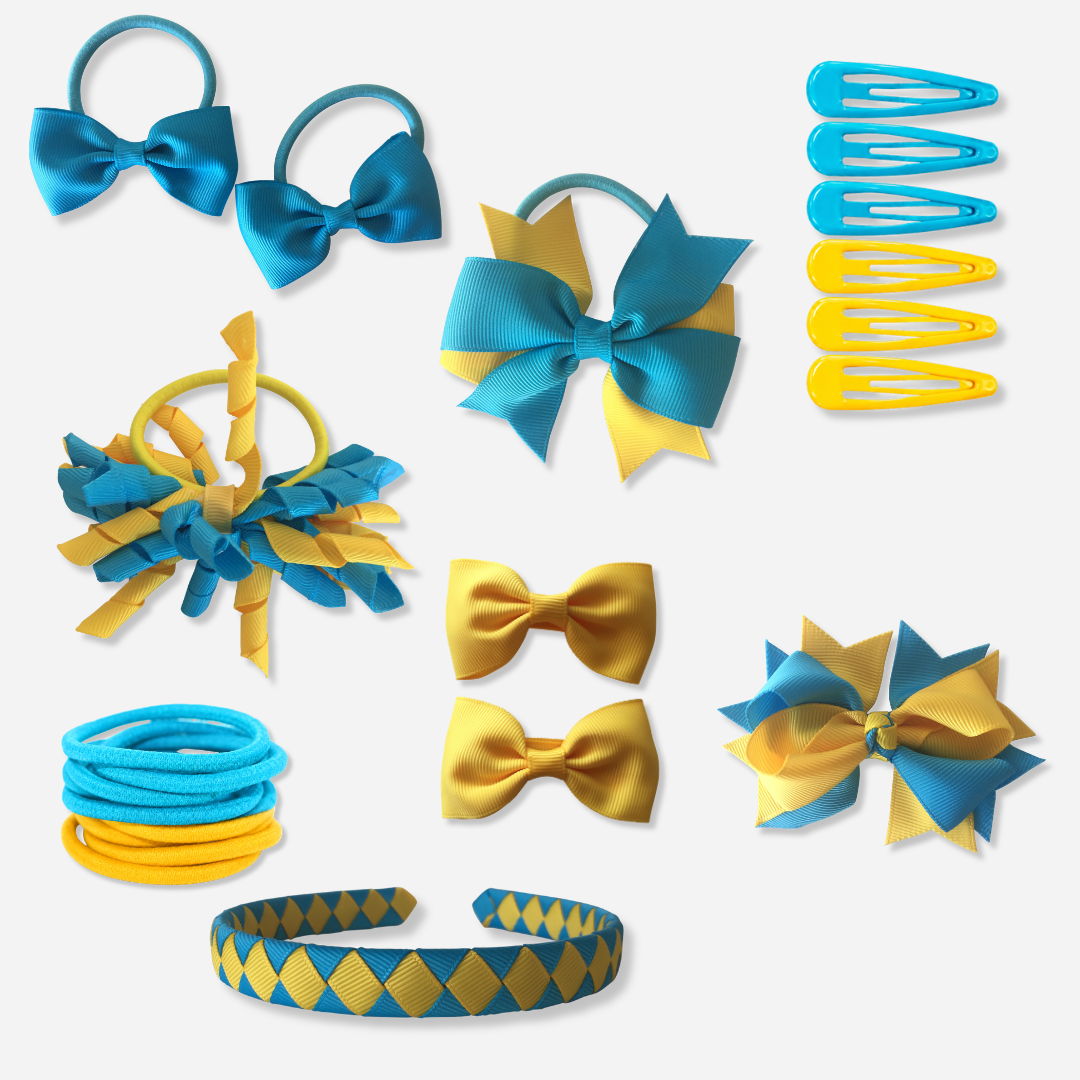 Brown & Gold Hair Accessories - Ponytails and Fairytales