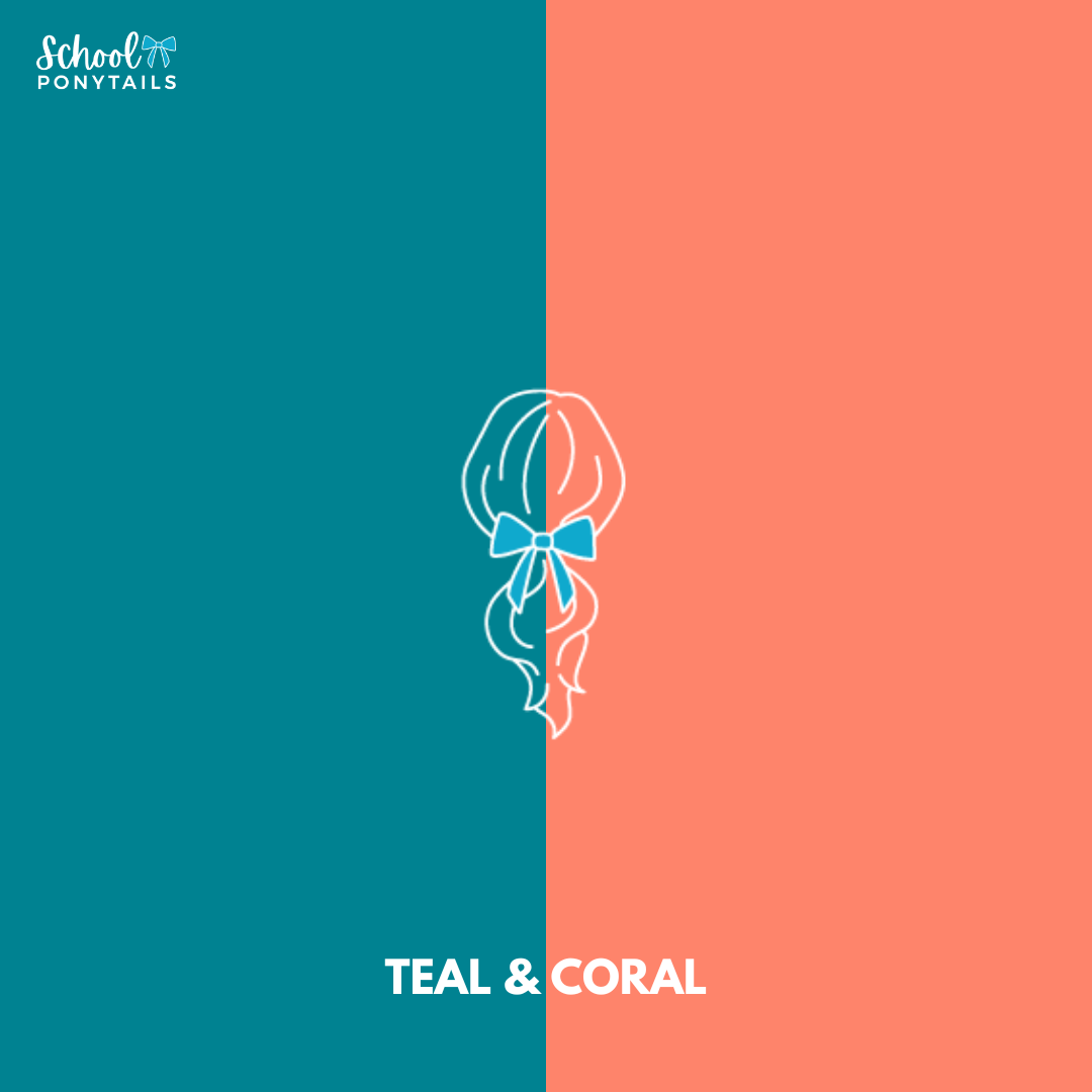 Coral & Teal Hair Accessories