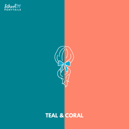 Coral & Teal Hair Accessories