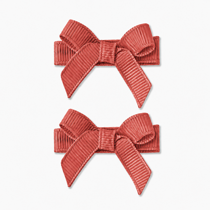 No Slip Bow Clips (2pc) - Ponytails and Fairytales