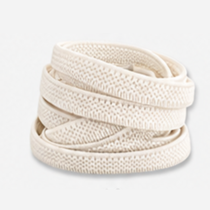 No Tie Elastic Shoelaces - White