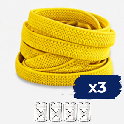 No Tie Elastic Shoelaces - Yellow