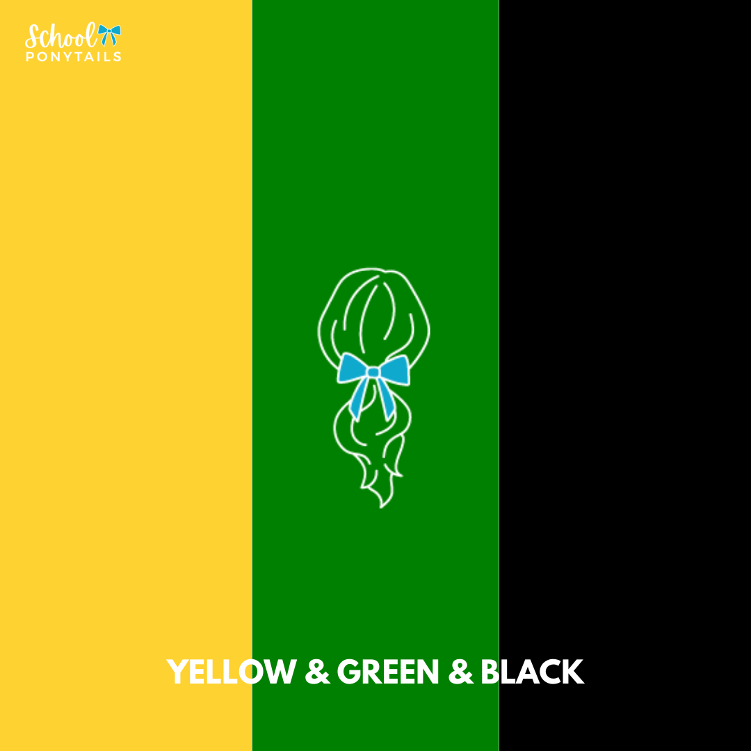 Green & Yellow & Black Hair Accessories