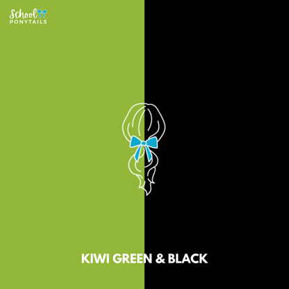 Kiwi Green & Black Hair Accessories