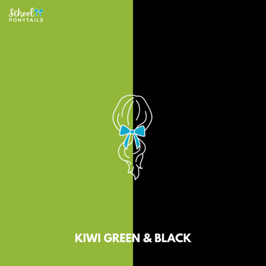 Kiwi Green & Black Hair Accessories