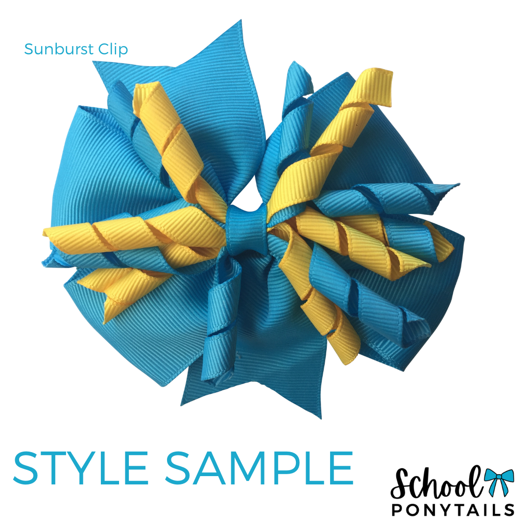 Red & Royal Blue & Ice Blue Hair Accessories