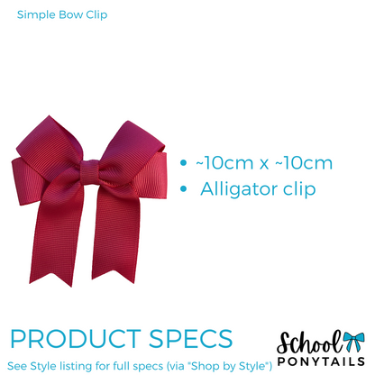 Red & Royal Blue & Ice Blue Hair Accessories