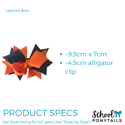 Red & Royal Blue & Ice Blue Hair Accessories