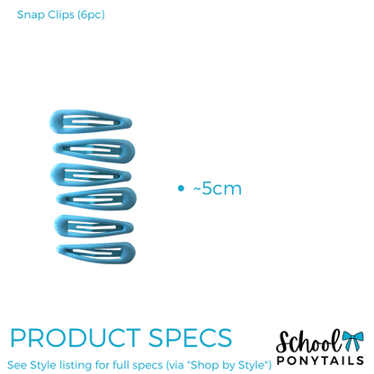 Red & Royal Blue & Ice Blue Hair Accessories